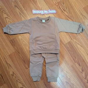 Beginning Boutique Cozy Tan Kids Set